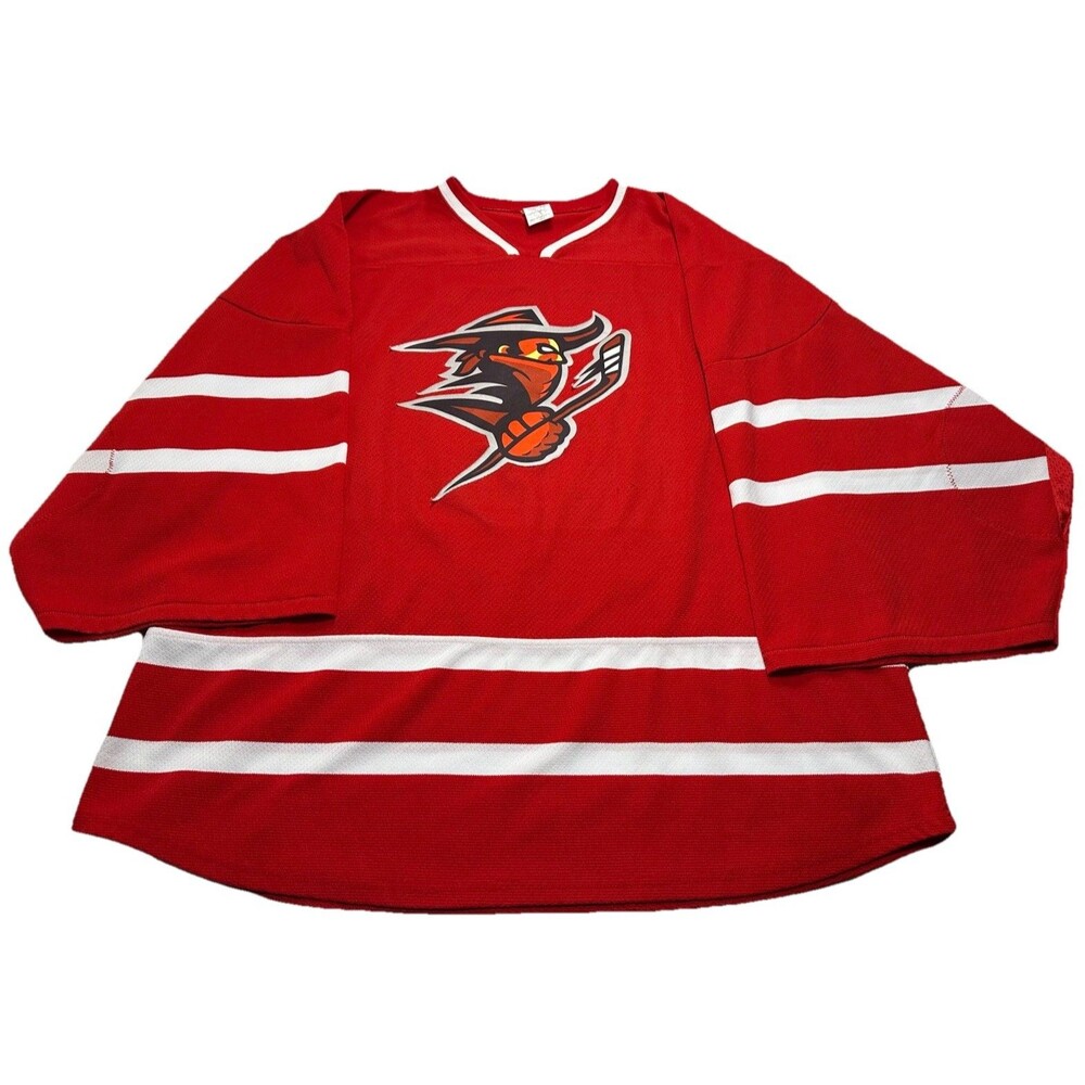 Athletic Knit California Rebels Hockey Goalie Jersey #72 Size 4XL Red White